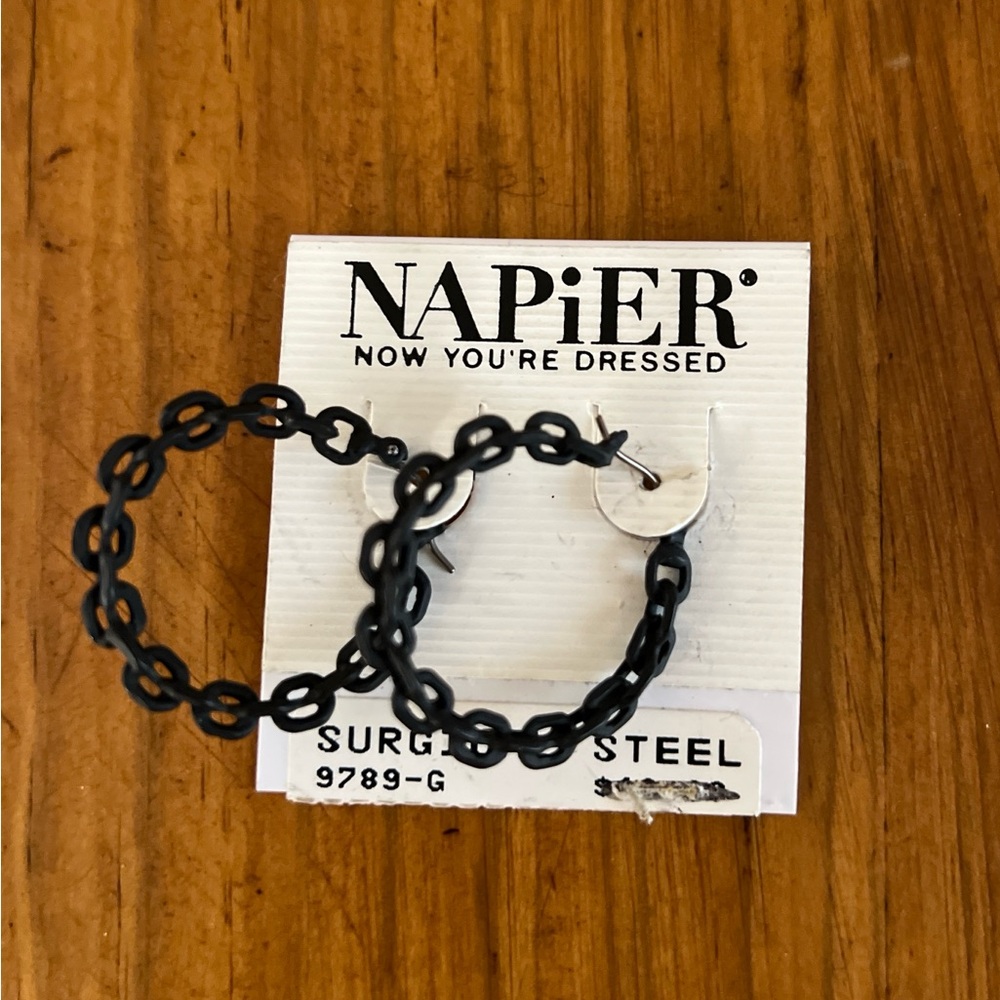 NWT Napier Pierced Hoop Earrings